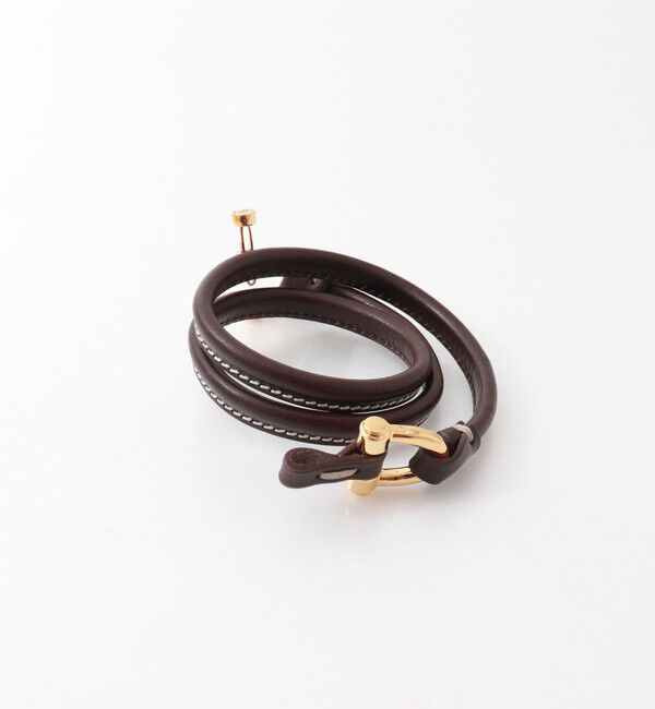 NOLLEY'S「【CXC /シーエックスシー】ビットモチーフクロスレザーブレス」|ブレスレット・バングル|