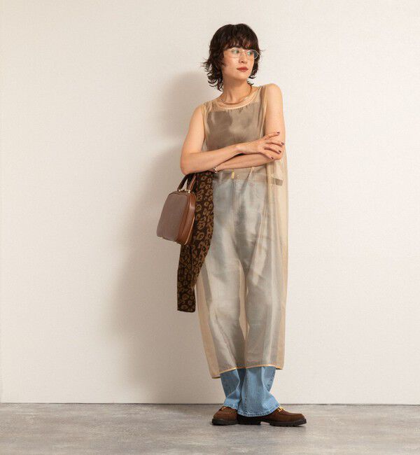 MAQWEL「【MAQWEL/マクウェル】ウォッシャブルオーガンジーワンピース」|ワンピース|