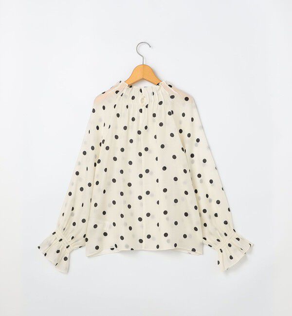 NOLLEY'S「ウォッシャブルピンタックドットプリントブラウス」|シャツ・ブラウス|