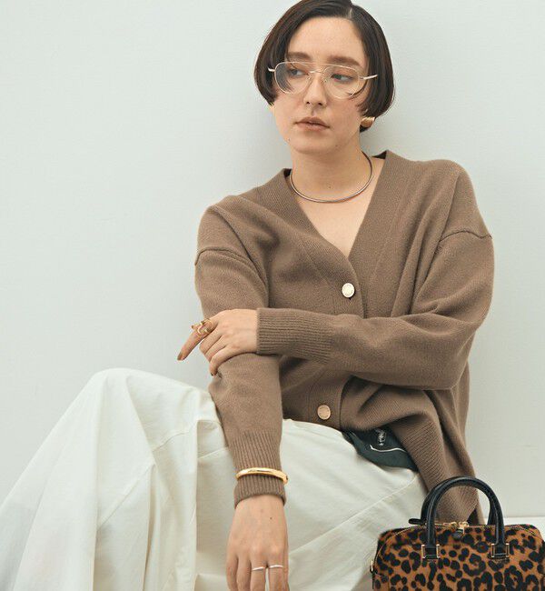 NOLLEY'S「5GノアリスゆったりVネックカーディガン」|カーディガン|