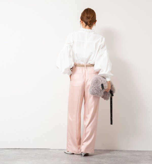 NOLLEY'S「【MARILYN MOON/マリリーンムーン】タックフリルボリュームブラウス」|シャツ・ブラウス|