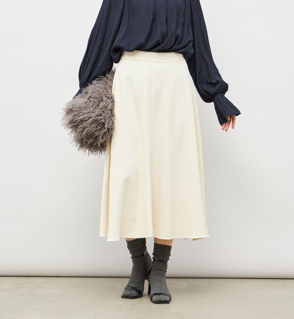 NOLLEY'S「ウォッシャブル2WAYストレッチフレアスカート」|フレア|