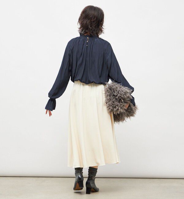 NOLLEY'S「ウォッシャブル2WAY割繊衿フリルブラウス」|シャツ・ブラウス|