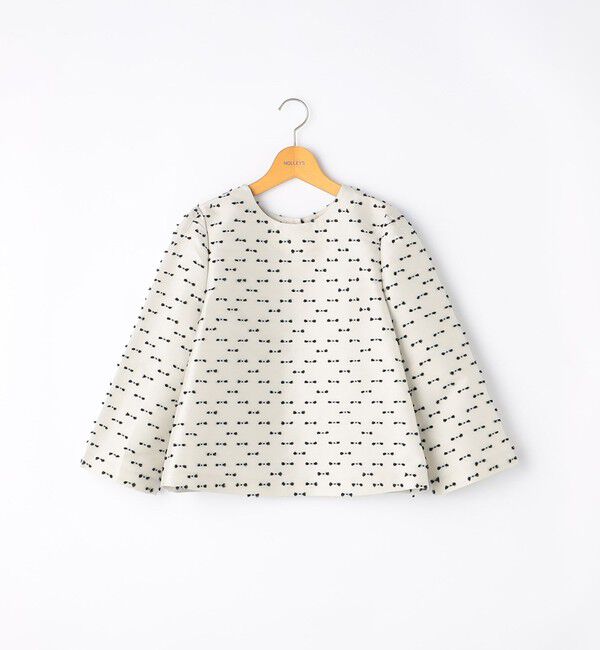 NOLLEY'S「《セットアップ対応》ウォッシャブルリボンジャガード2WAYブラウス」|シャツ・ブラウス|