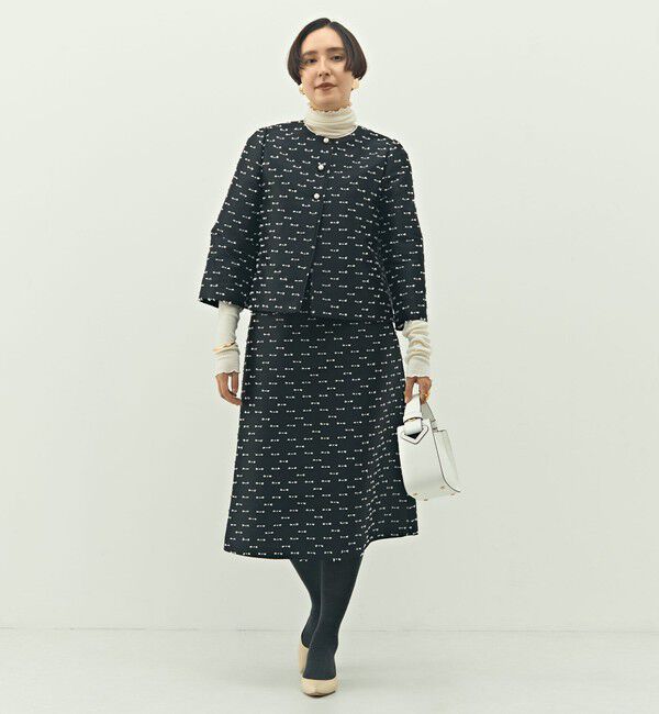 NOLLEY'S「《セットアップ対応》ウォッシャブルリボンジャガード2WAYブラウス」|シャツ・ブラウス|