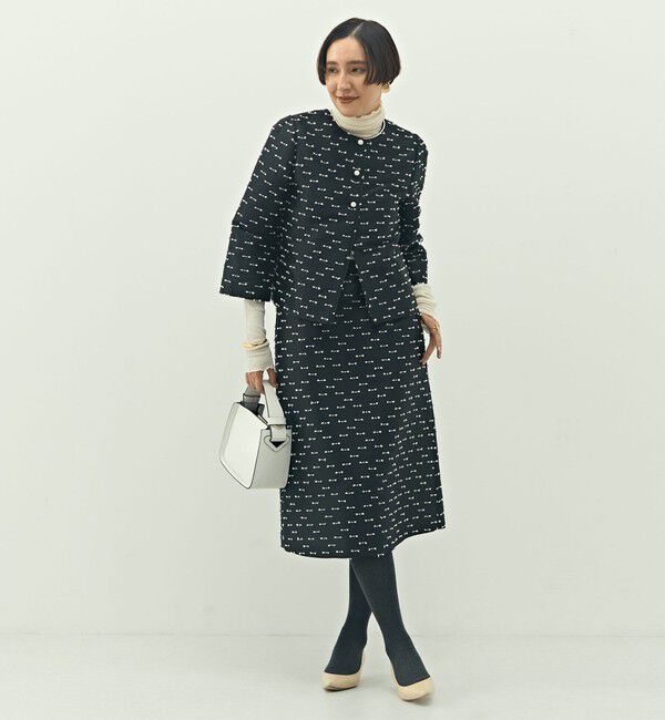 NOLLEY'S「《セットアップ対応》ウォッシャブルリボンジャガード2WAYブラウス」|シャツ・ブラウス|