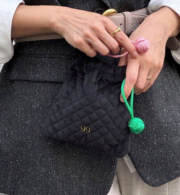 grace grace「【grace grace/グラスグラス】パデッドキンチャクポーチ」|ポーチ|