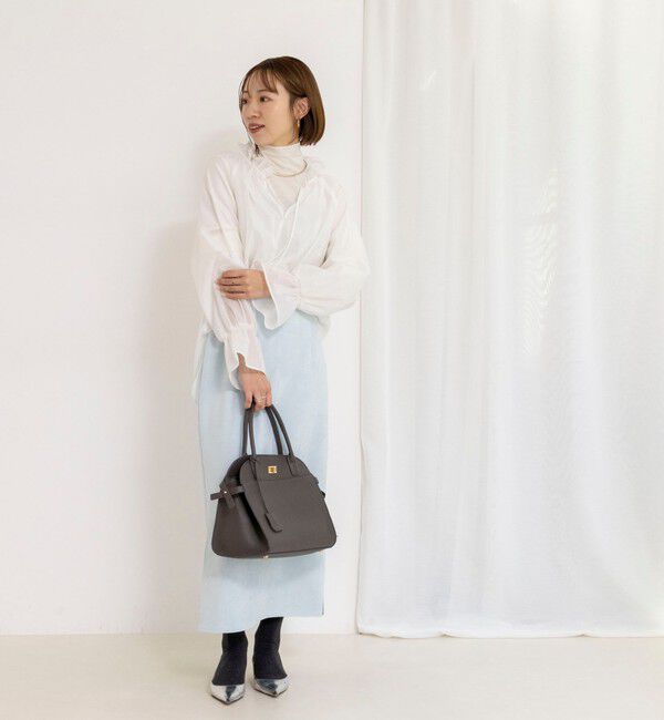 NOLLEY'S sophi「ウォッシャブルオーガンジーフリルブラウス」|シャツ・ブラウス|