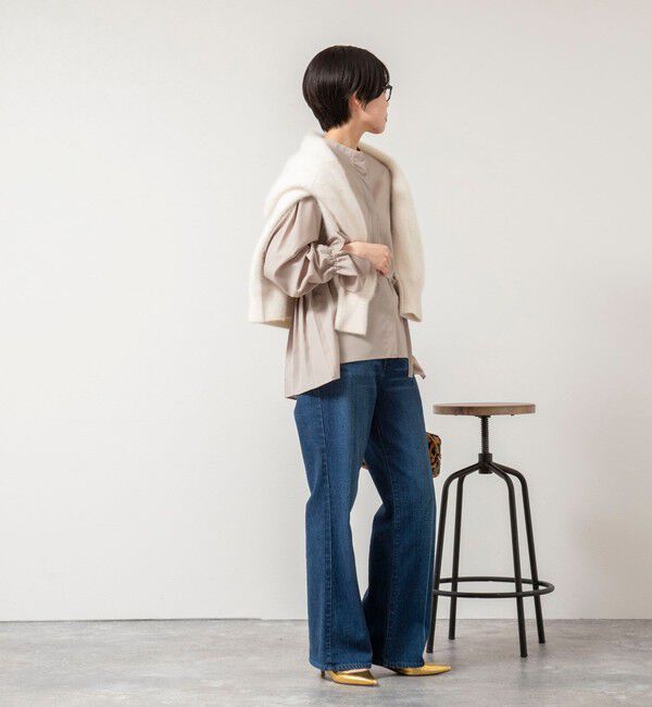 NOLLEY'S sophi「ウォッシャブルドレープポプリンバックプリーツシャツ」|シャツ・ブラウス|