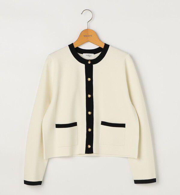 NOLLEY'S「《手洗い可能》ビオグレースミラノリブジャケット」|カーディガン|