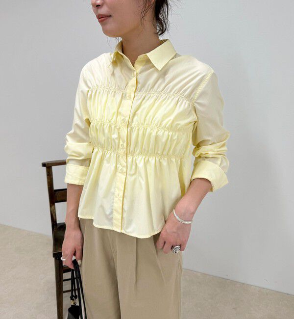 fredy emue「【@sora_522m企画】シャーリングシャツ」|シャツ・ブラウス|