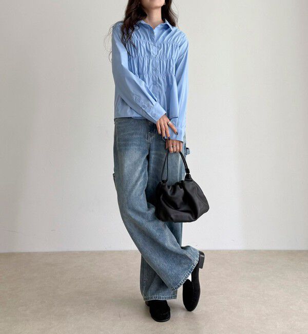 fredy emue「【@sora_522m企画】シャーリングシャツ」|シャツ・ブラウス|