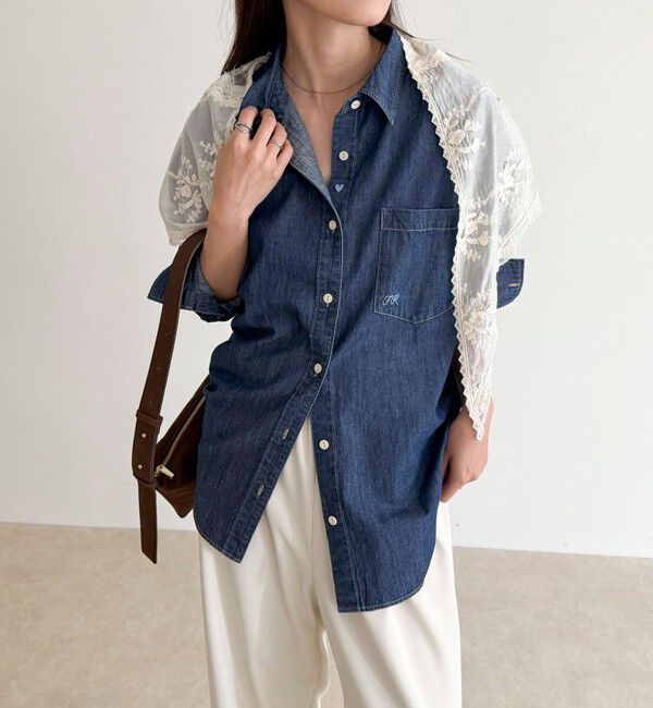 fredy emue「【大人気リバイバル】FR刺繍デニムシャツ」|シャツ・ブラウス|