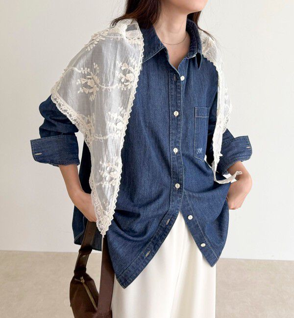 fredy emue「【大人気リバイバル】FR刺繍デニムシャツ」|シャツ・ブラウス|