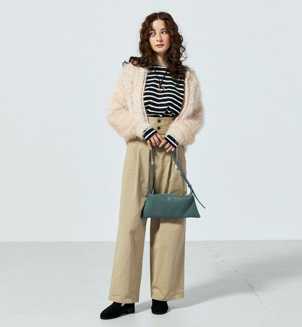 fredy emue「ポリフェザーニットボレロ」|カーディガン|