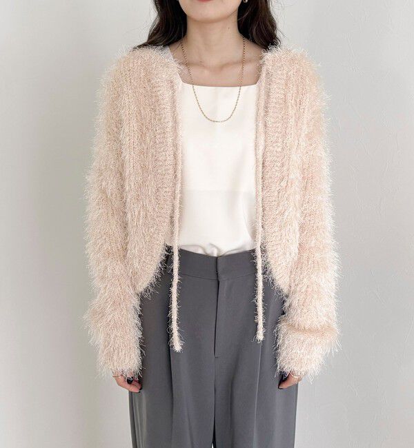 fredy emue「ポリフェザーニットボレロ」|カーディガン|