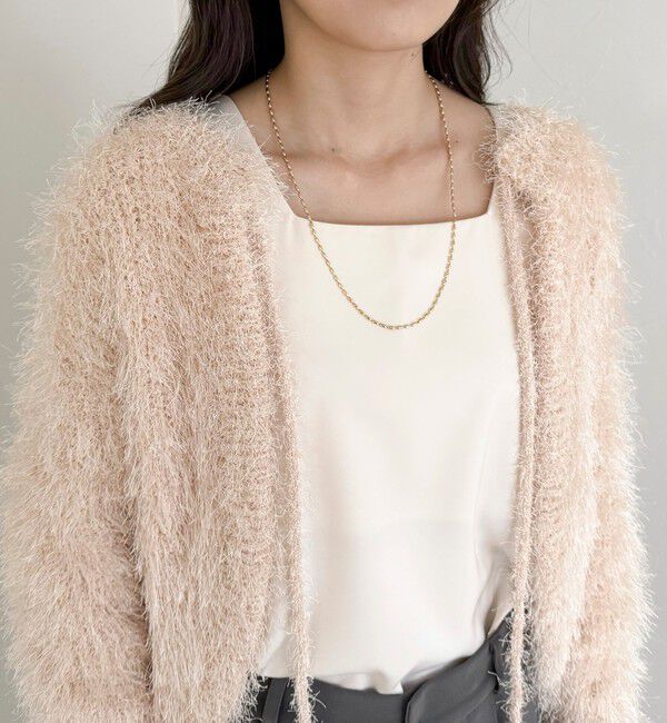 fredy emue「ポリフェザーニットボレロ」|カーディガン|