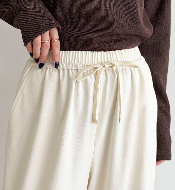 fredy emue「シャンブレーデニムライクイージーパンツ」|チノ|