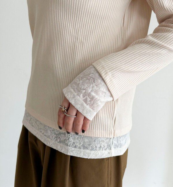 fredy emue「レイヤード風ヘンリーネックプルオーバー」|Tシャツ・カットソー|