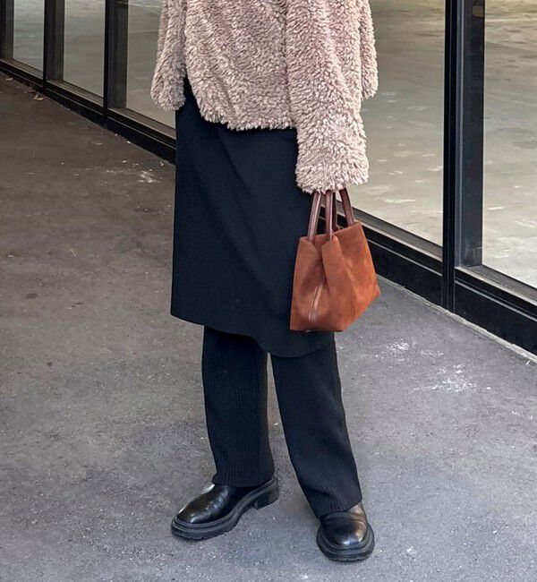 fredy emue「rib knit skirt&pants」|チノ|