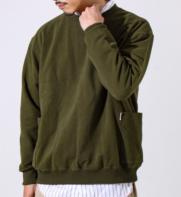 GLOSTER「【ディテールで差がつく】バックステッチサイドポケットスウェット」|スウェット・ジャージ|