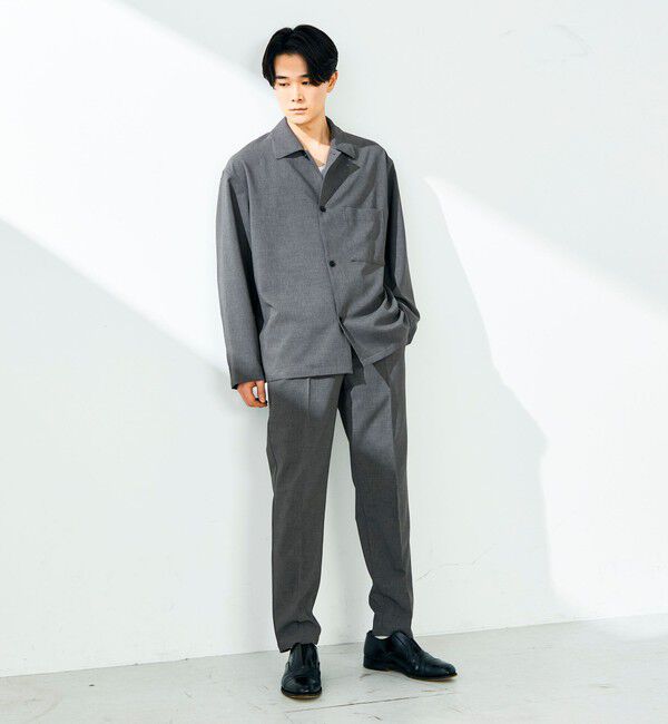 GLOSTER「【セットアップ対応】リネンタッチドビーイージーパンツ」|チノ|