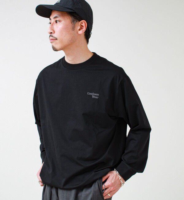 GLOSTER「【速乾/ストレッチ/耐久】PERFECTEX 水陸両用GOODNESS ロンT」|Tシャツ・カットソー|ブラック