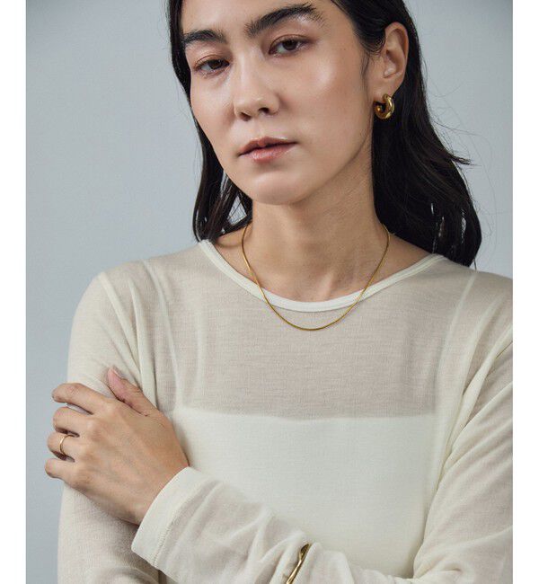 SALON adam et rope'「テンセルカシミヤシルクシアーロンT」|Tシャツ・カットソー|