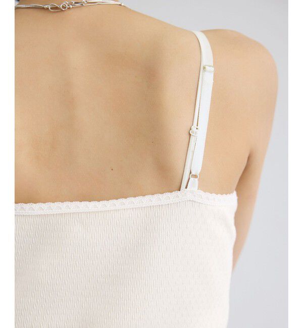 SALON adam et rope'「【Angie La La for SALON】GENTLE intimate レースキャミソール」|キャミソール|