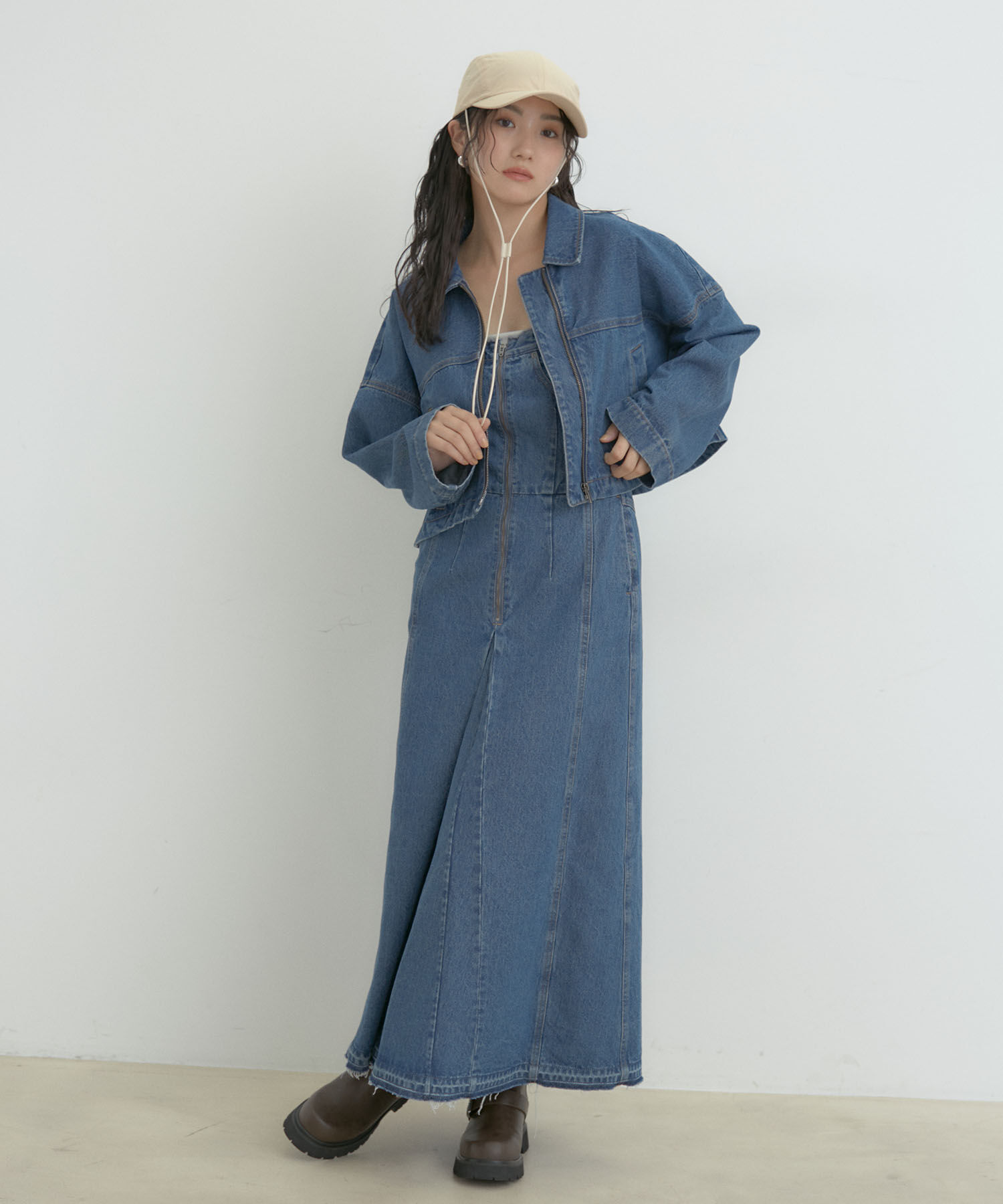 VIS「【撥水】ナイロン紐付きキャップ」|キャップ・キャスケット|