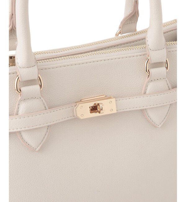 VIS「【新色追加】【2WAY】フロント金具3層トートバッグ」|ショルダー・メッセンジャー|