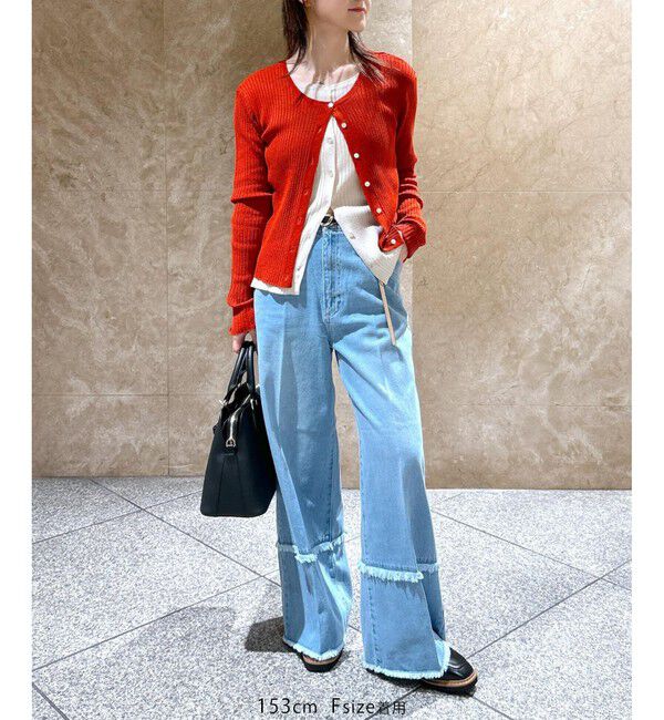 VIS「【WEB限定】フェイクレイヤードカーディガン(マルチWAY)」|カーディガン|