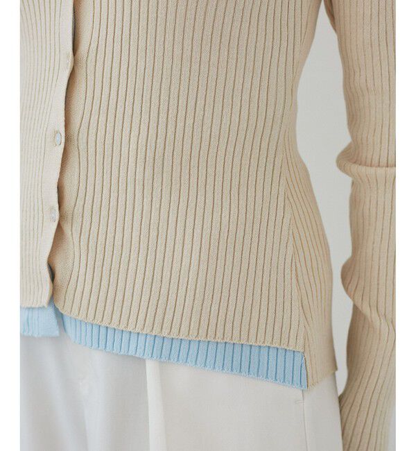 VIS「【WEB限定】フェイクレイヤードカーディガン(マルチWAY)」|カーディガン|