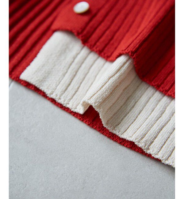 VIS「【WEB限定】フェイクレイヤードカーディガン(マルチWAY)」|カーディガン|