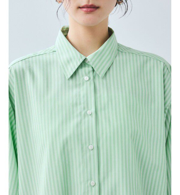 VIS「【WEB限定】バックシャーリングフリルシャツブラウス」|シャツ・ブラウス|