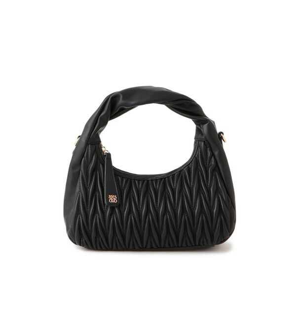 VIS「【2WAY】ねじりハンドルキルティングバッグ」|ハンドバッグ|