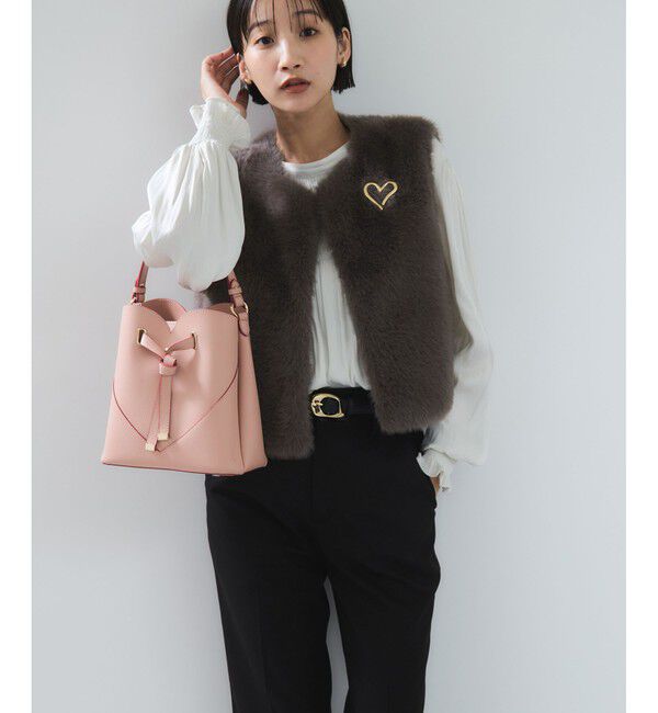 VIS「アソートファーショートベスト」|ベスト・ジレ|