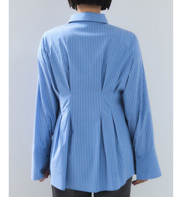 VIS「【POLOBCS】VIS別注ウエストタックフレアシャツ」|シャツ・ブラウス|