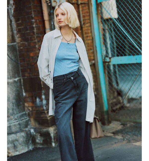 VIS「【POLO BCS】VIS別注ウエストタックフレアワンピース/WEB限定」|ワンピース|