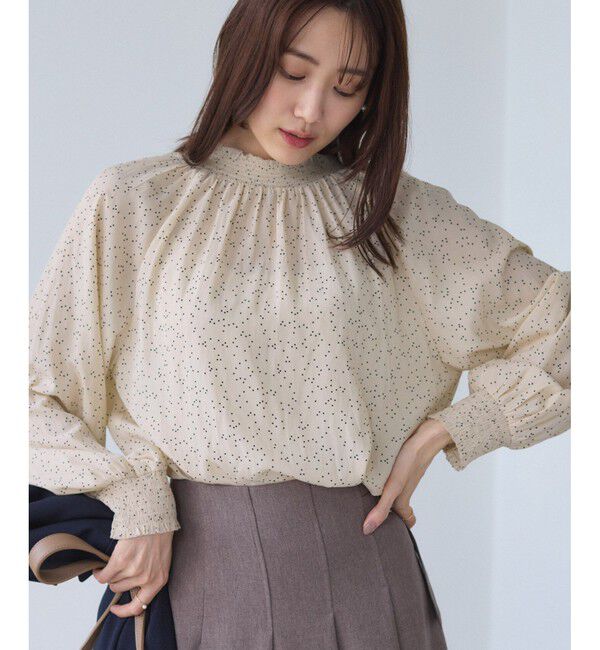 Rope&rsquo;Picnic「シャーリングカラーブラウス/2WAY」|シャツ・ブラウス|