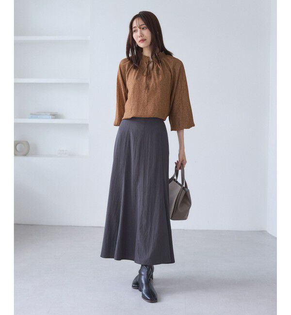 Rope&rsquo;Picnic「シャーリングカラーブラウス/2WAY」|シャツ・ブラウス|