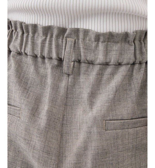 Rope&rsquo;Picnic「メランジドビーチェックパンツ/セットアップ対応・防シワ・接触冷感」|スラックス|