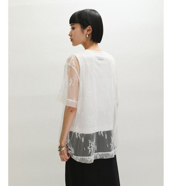 ADAM ET ROPE'「レースTEE」|Tシャツ・カットソー|