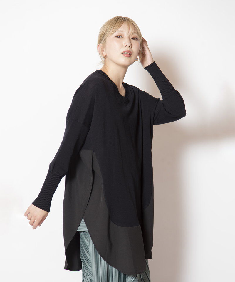  「ラウンドヘムニットプルオーバー」|ニット・セーター|