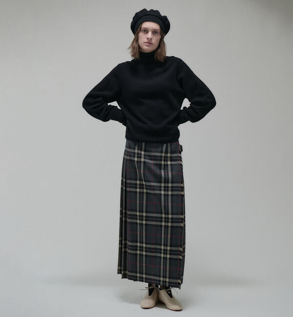 ONEIL OF DUBLIN「O'NEIL OF DUBLIN | ウーステッドウール ロングキルトスカート WOMEN」|スカート|