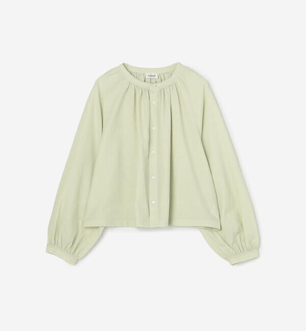 LE GLAZIK「LE GLAZIK | ポリエステルコットン ギャザーシャツ WOMEN」|シャツ・ブラウス|