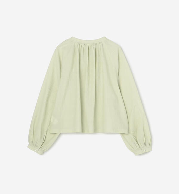 LE GLAZIK「LE GLAZIK | ポリエステルコットン ギャザーシャツ WOMEN」|シャツ・ブラウス|