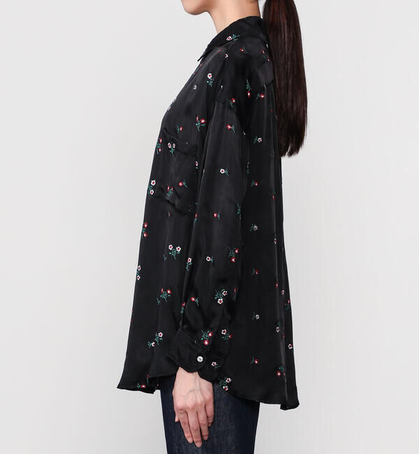  「TICCA | フラワーエンブロイダリー 長袖シャツ WOMEN」|シャツ・ブラウス|