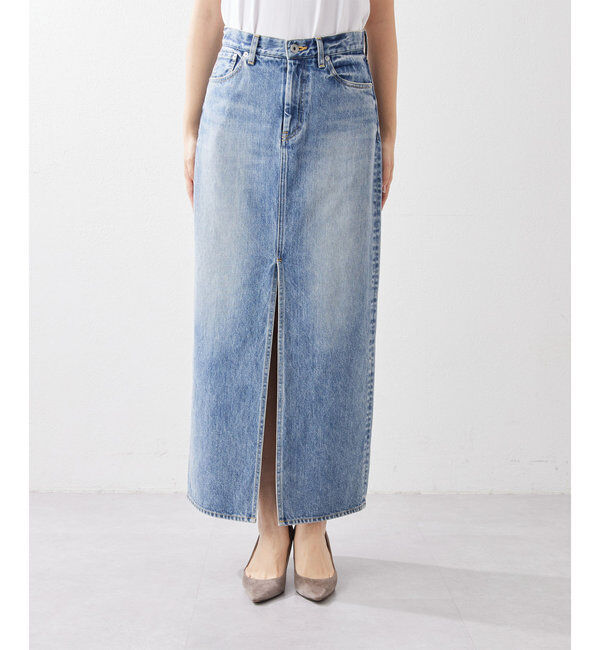  「デニムスリットスカート」|スカート|