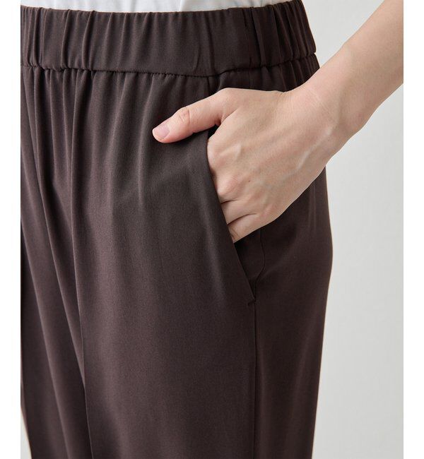  「バックサテンジョーゼットパンツ」|チノ|